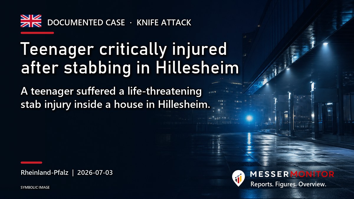 Title image: Teenager critically injured after stabbing in Hillesheim. A teenager suffered a life-threatening stab injury inside a house in Hillesheim..