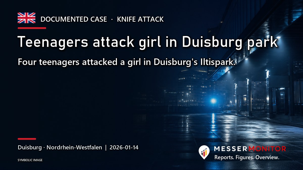 Title image: Teenagers attack girl in Duisburg park. Four teenagers attacked a girl in Duisburg's Iltispark..