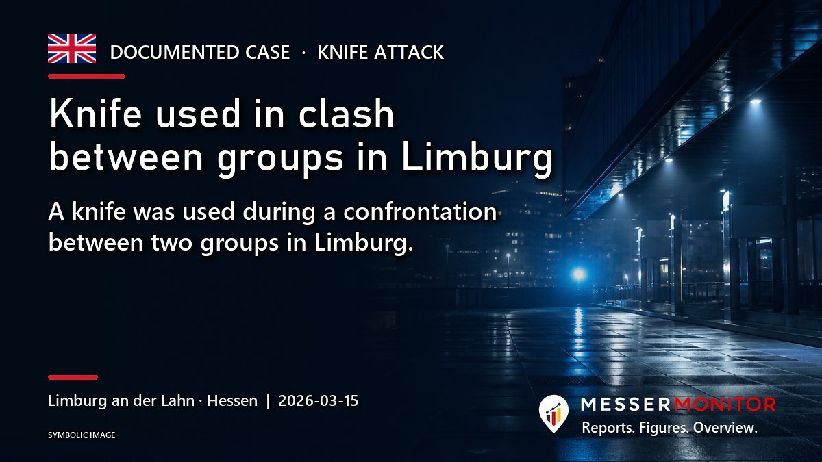 Title image: Knife used in clash between groups in Limburg. A knife was used during a confrontation between two groups in Limburg..